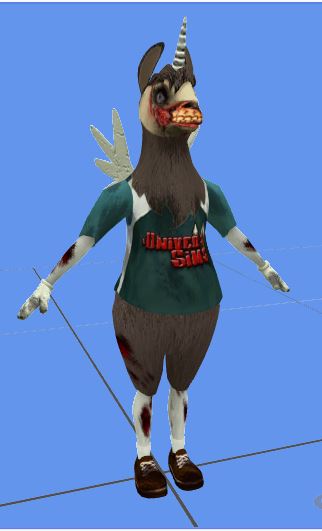 Mascotte de l'UniverSims Zombie