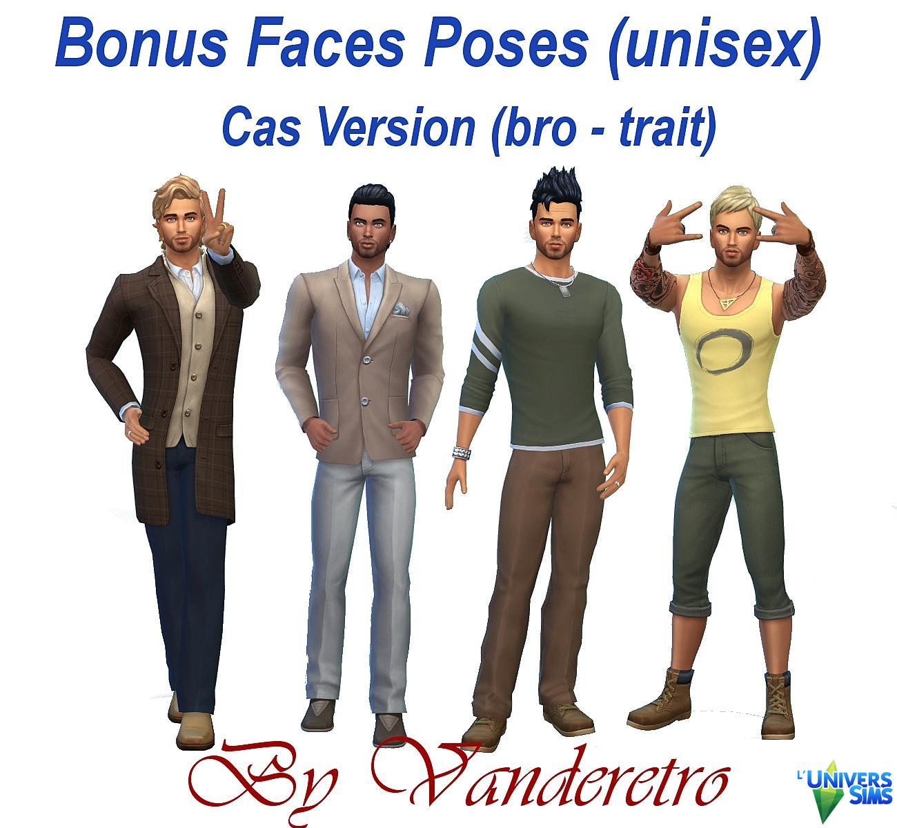 Bonus Faces Poses (unisex)
