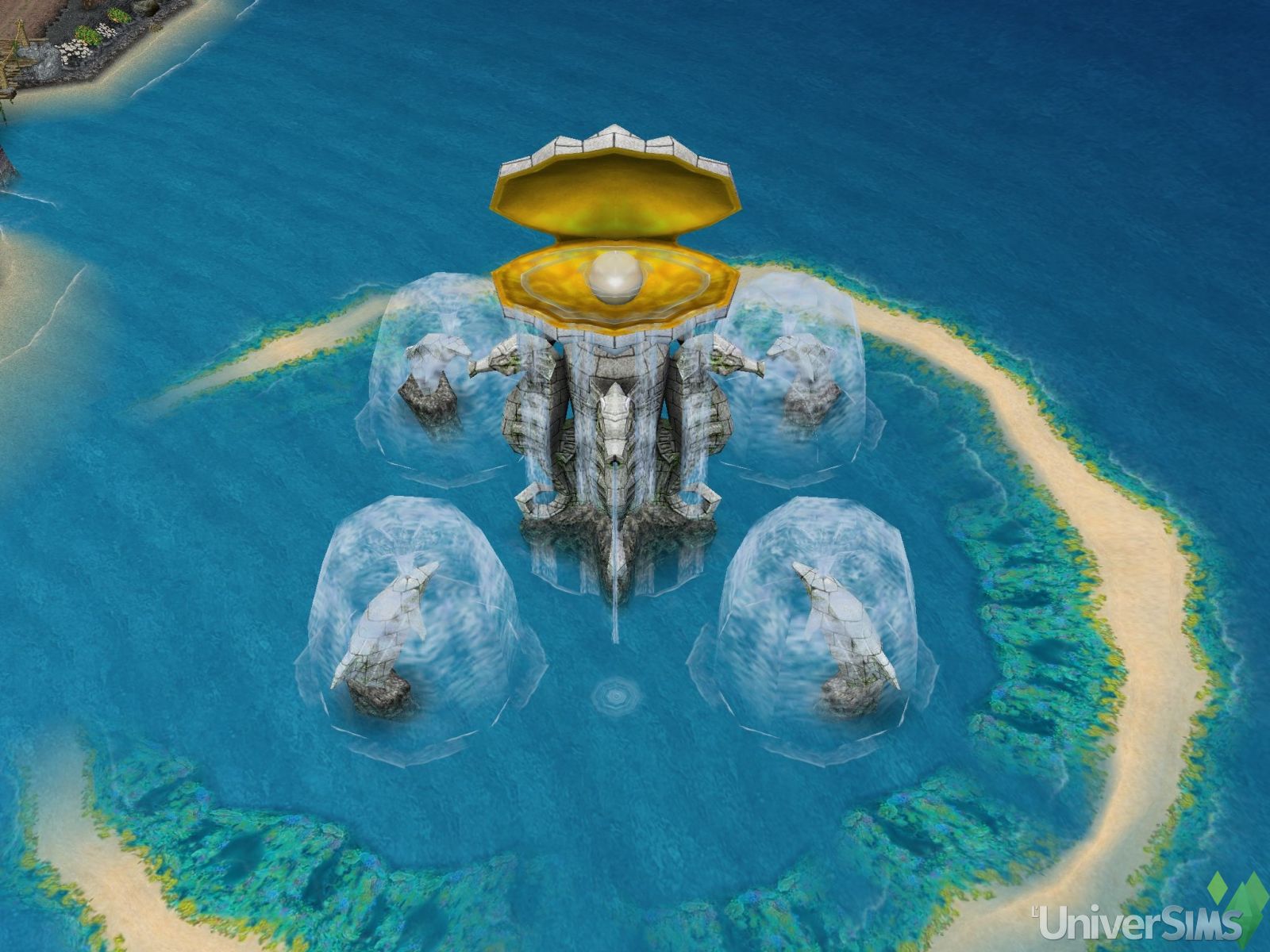 les-sims-gratuit-freeplay-lile-mysterieuse-statue-sources-de-la-chance
