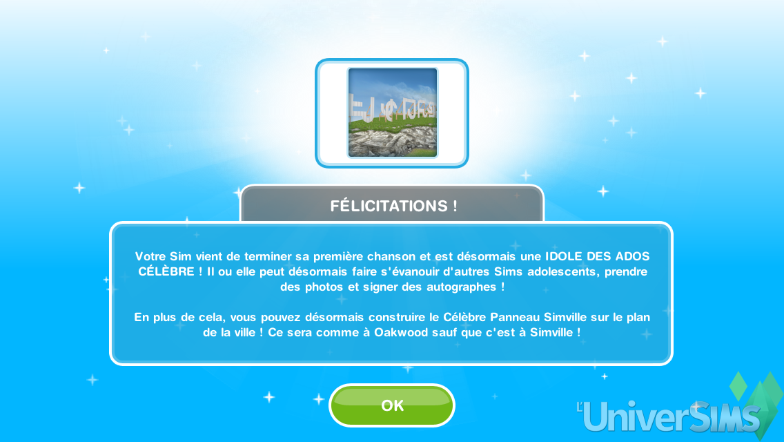 Les Sims Gratuit freeplay Maj adolescents - phase 3 idoles des jeunes
