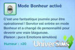 Sims 3 En route vers Le futur plumbot caractere emotions simulees 2