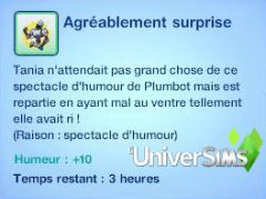 Sims 3 En route vers Le futur plumbot caractere sens humour 3