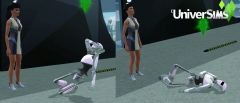 Sims 3 En route vers Le futur plumbot caractere social peur Des humains 2
