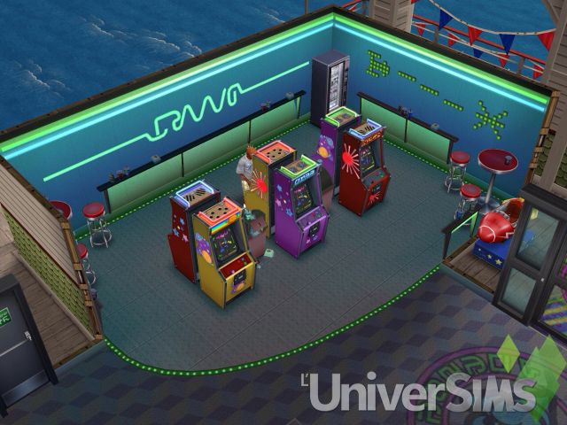 Sims Freeplay Guide La salle des jeux d'arcade.jpg