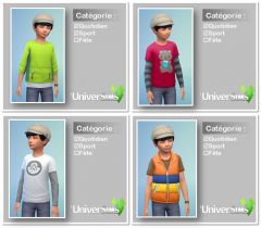 Sims4 Destination Nature CAS vetements enfant 06