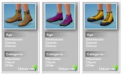 Sims4 Destination Nature CAS chaussures femme 01