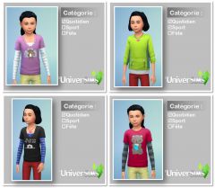 Sims4 Destination Nature CAS vetements enfant 02