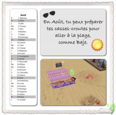 Calendrier Freeplay 2015 aout