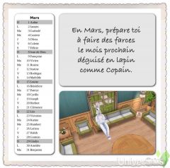 Calendrier Freeplay 2015 mars