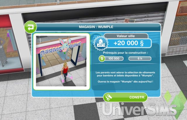 Sims Freeplay - Guide de présentation - Centre Commercial : 1ère partie.jpg