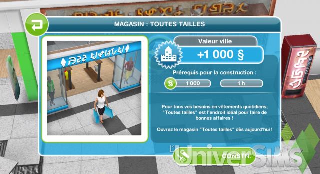 Sims Freeplay - Guide de présentation - Centre Commercial : 1ère partie.jpg