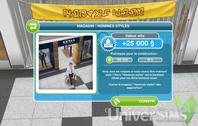 Sims Freeplay - Guide de présentation - Centre Commercial : 1ère partie.jpg