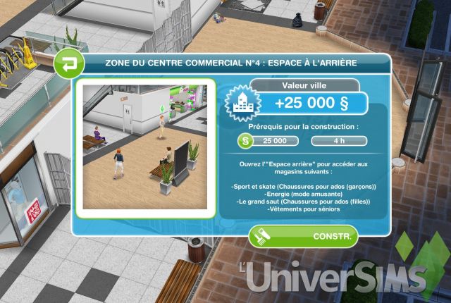 Sims Freeplay - Guide de présentation - Centre Commercial : 1ère partie.jpg