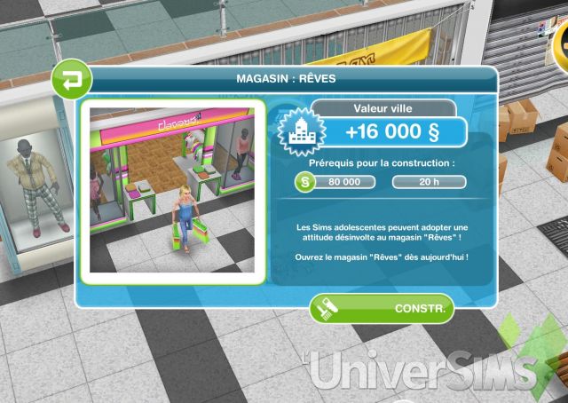 Sims Freeplay - Guide de présentation - Centre Commercial : 1ère partie.jpg