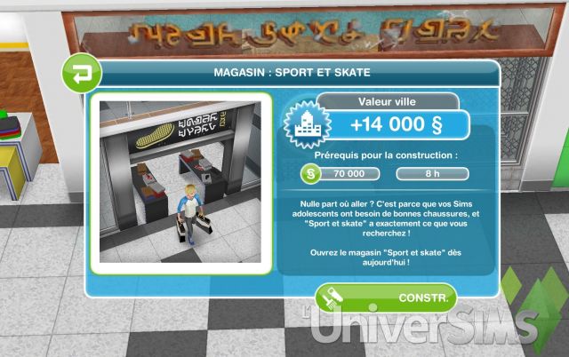 Sims Freeplay - Guide de présentation - Centre Commercial : 1ère partie.jpg