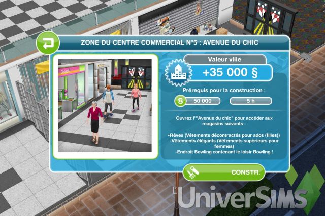 Sims Freeplay - Guide de présentation - Centre Commercial : 1ère partie.jpg