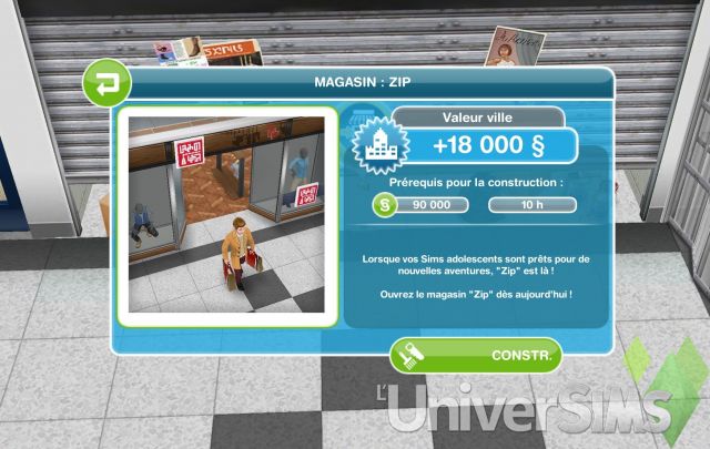 Sims Freeplay - Guide de présentation - Centre Commercial : 1ère partie.jpg