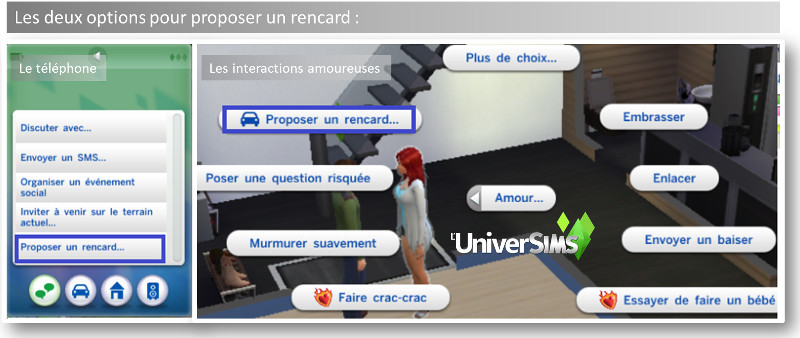 Les Sims 4 : Organiser un Rencard