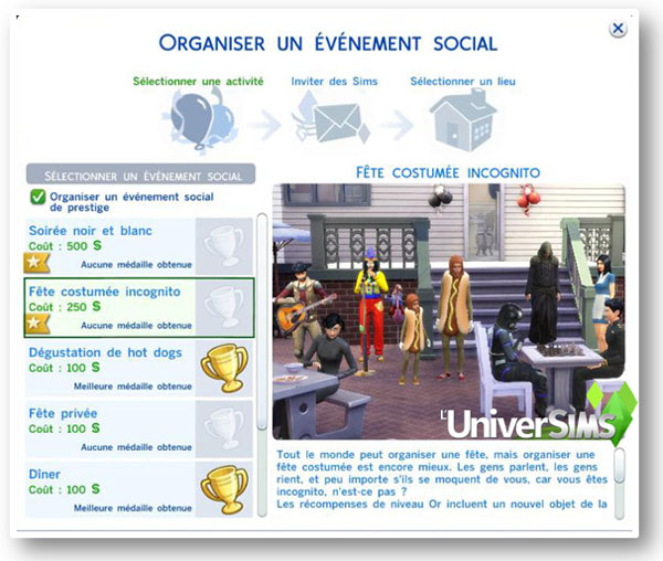 Les Sims 4 : Organiser une Fête Costumée Incognito