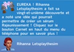 Sims4 Au travail Fanday Carriere scientifique 03