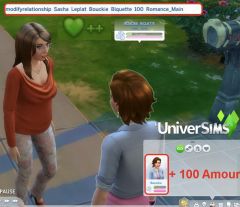 Les Sims 4 cheat codes relation romance amour