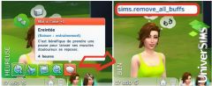 Les Sims 4 cheat codes supprimer etat esprit
