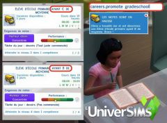 Les Sims 4 cheat codes augmenter note ecole