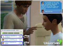 Les Sims 4 Au Travail docteur carriere N2 prelever echantillon
