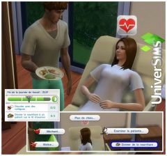 Les Sims 4 Au Travail docteur carriere N1 nourriture