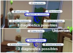 Les Sims 4 Au Travail docteur carriere N9 diagnostic possible