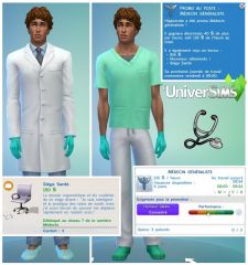 Les Sims 4 Au Travail docteur carriere N7