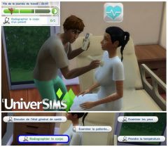 Les Sims 4 Au Travail docteur carriere N3 radiographer corps