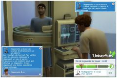 Les Sims 4 Au Travail docteur carriere N3 radiographie