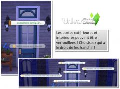 Sims4 Mise A jour juillet verrouiller porte
