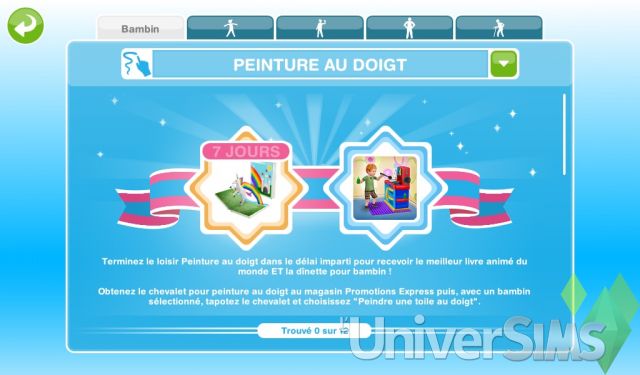 Sims Freeplay - Guide Loisir - Peinture au doigt.jpg