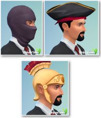Sims 4 Kit effrayant CAS coiffures hommes