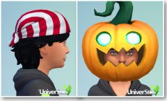 Sims 4 Kit effrayant CAS coiffures enfant