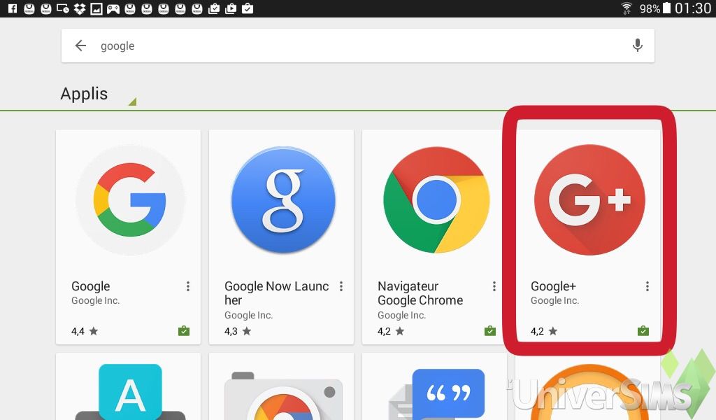 SFP : ajouter des voisins Google Play