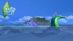 Les sims 4 vivre ensemble monstre marin dailysims