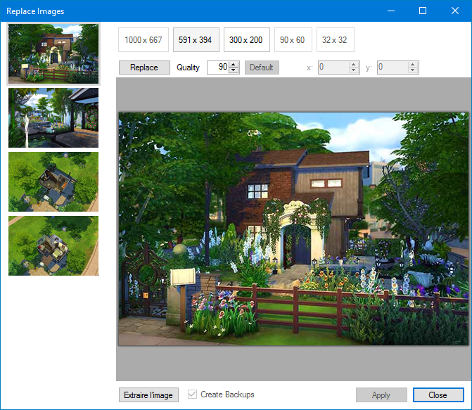 Sims 4 tray importer changer les images des creations sur la Galerie Sims 4