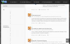 Bug du thème (1 caractère par ligne)