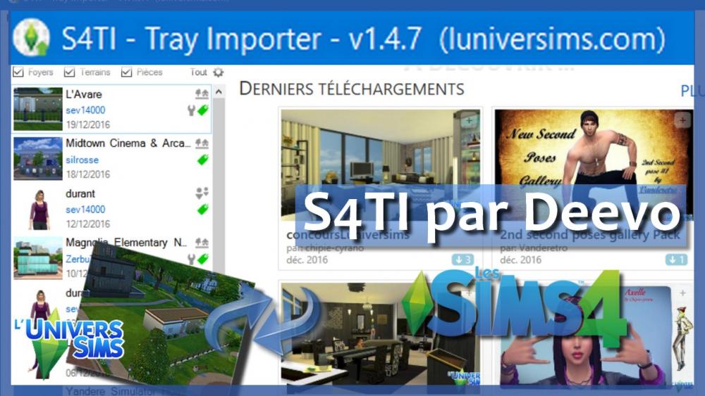 Sims 4 Tray Importer