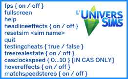 Les Sims 4 cheats codes de triche