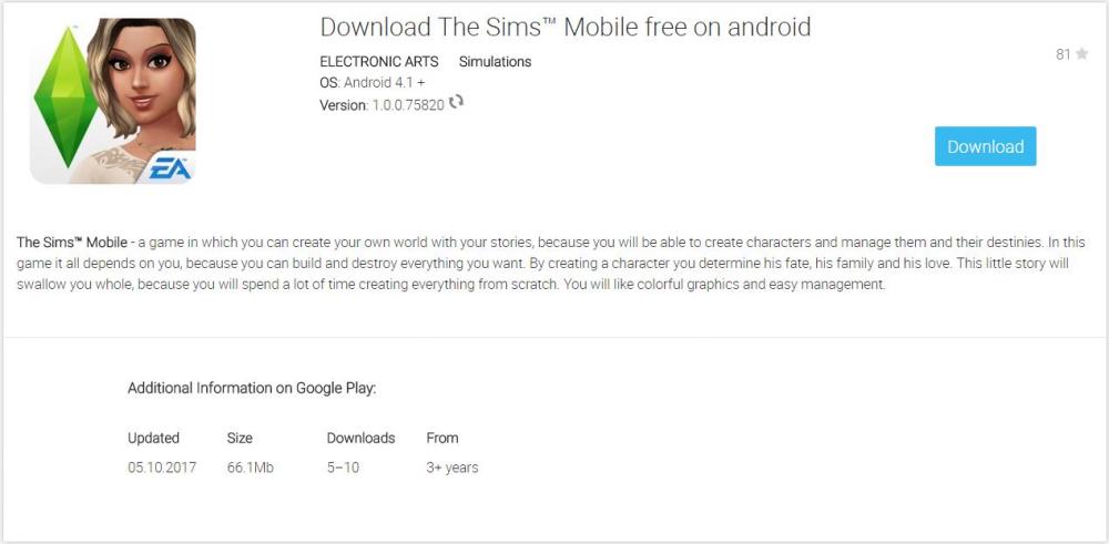 Nox APK Les Sims Mobile