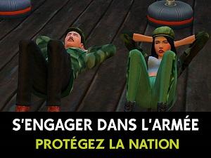 S’ENGAGER DANS L’ARMÉE PAR KUTTOE  sims 4