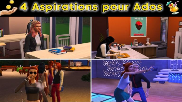 mods sims 4 - 4 Aspirations ados