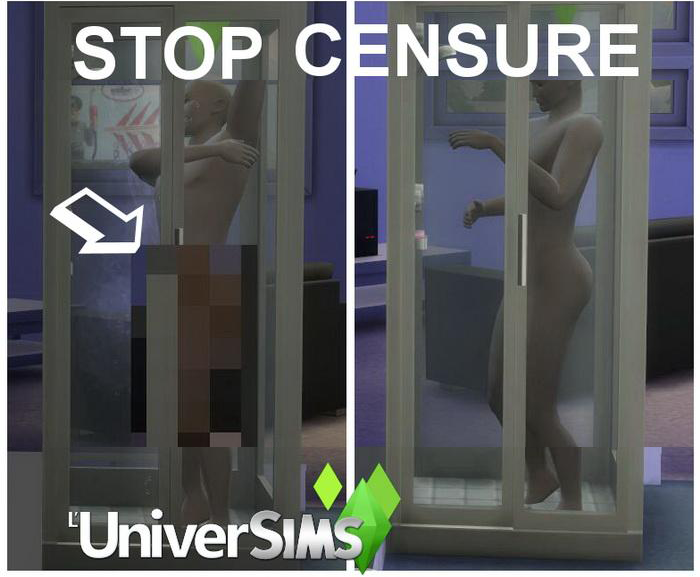 No Mosaic / Censor Mod for The Sims 4