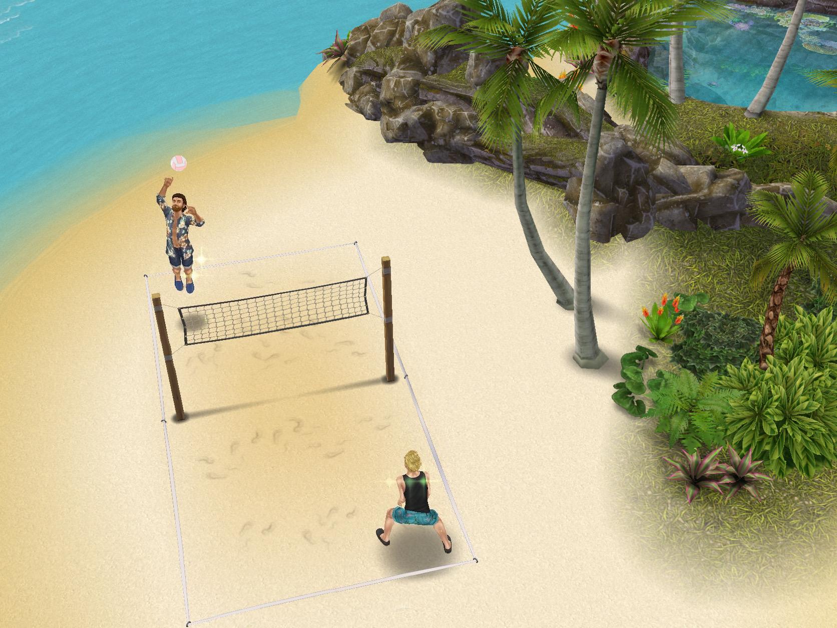 Beach-volley sur une plage paradisiaque 🏝🏐☀️👙
