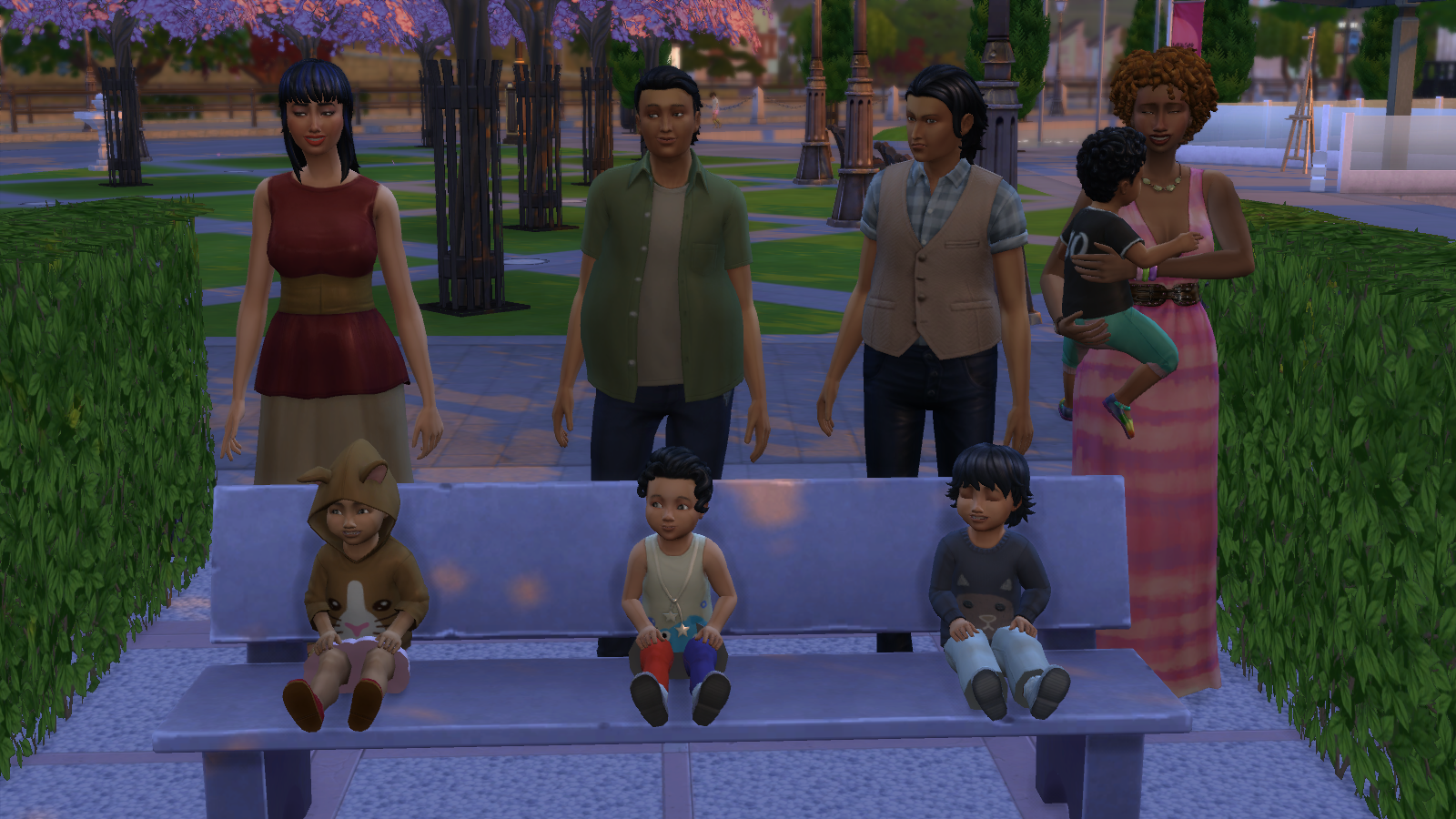 Au parc en famille
