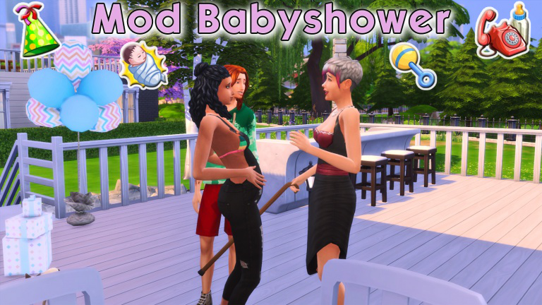 Mod Babyshower sims 4